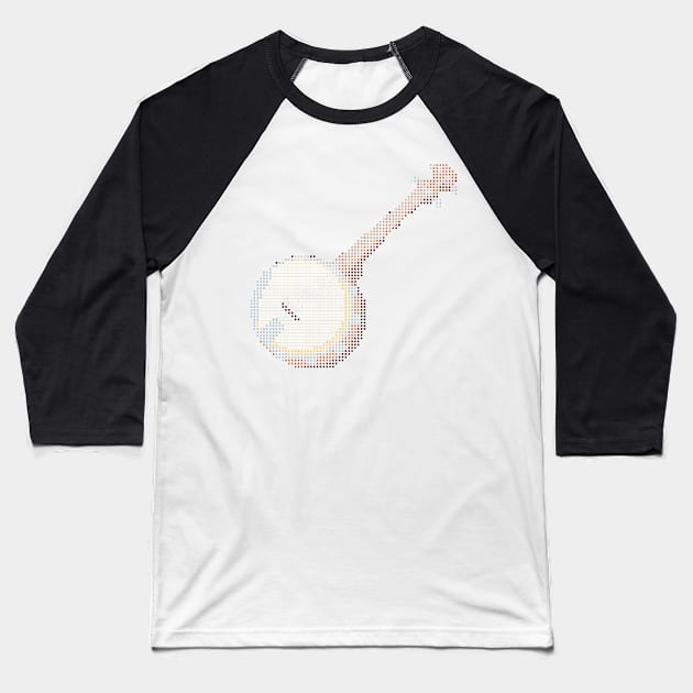 Emoji Pixel Art Banjo Baseball T-Shirt by Pixel4Art